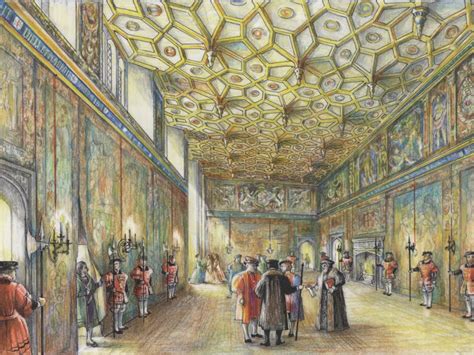 tudor courtiers|tudor court palace interior.